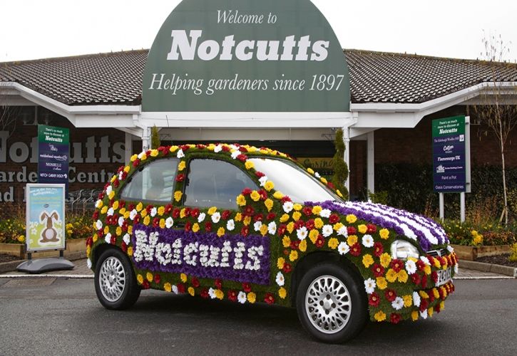 Notcutts flower car