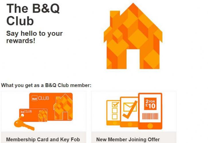 B&Q Club 725 x 500