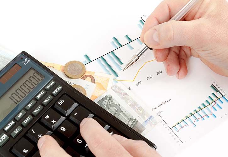 Calculator and graphs 725 x 500