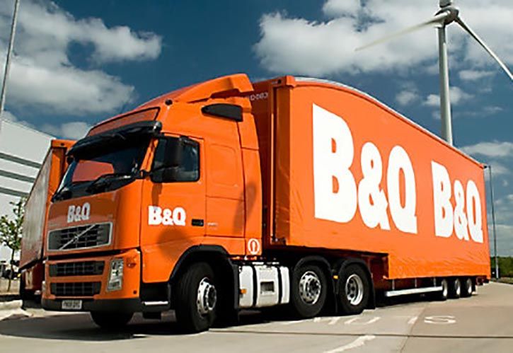 B&Q lorry 725 x 500