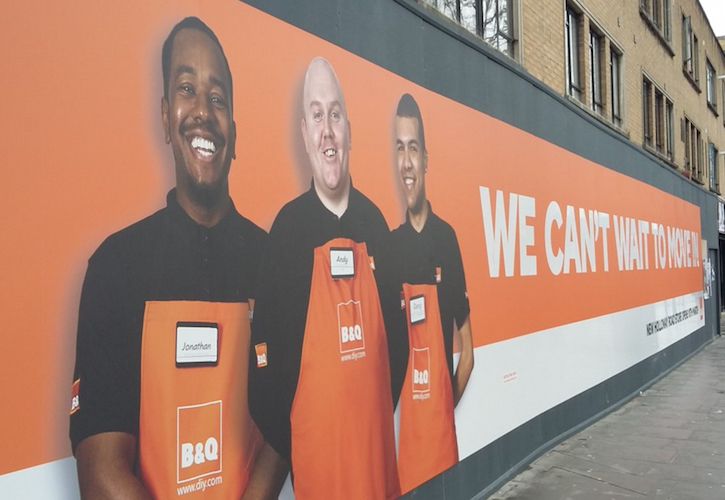 B&Q Holloway Road billboard