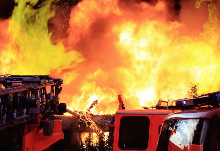 Rustins factory fire