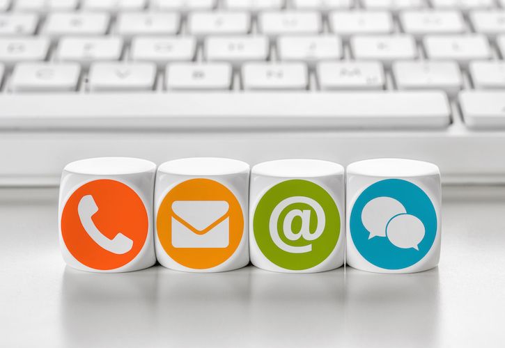 Contact us icons
