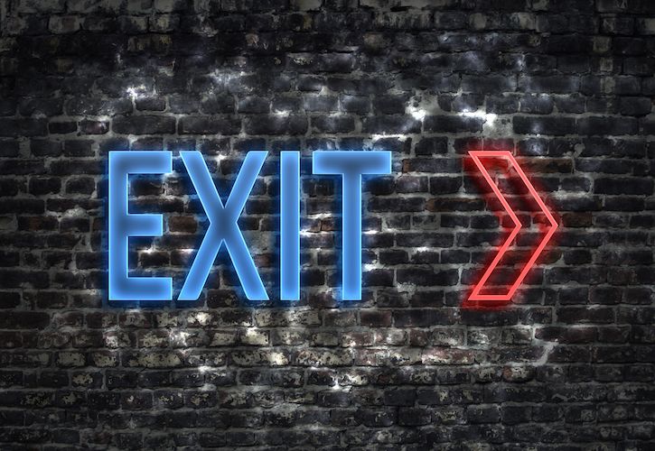 Exit sign