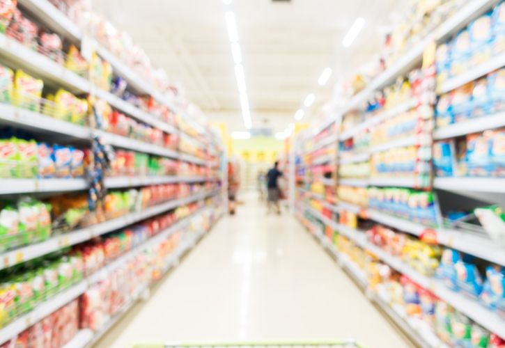 Grocery store aisle