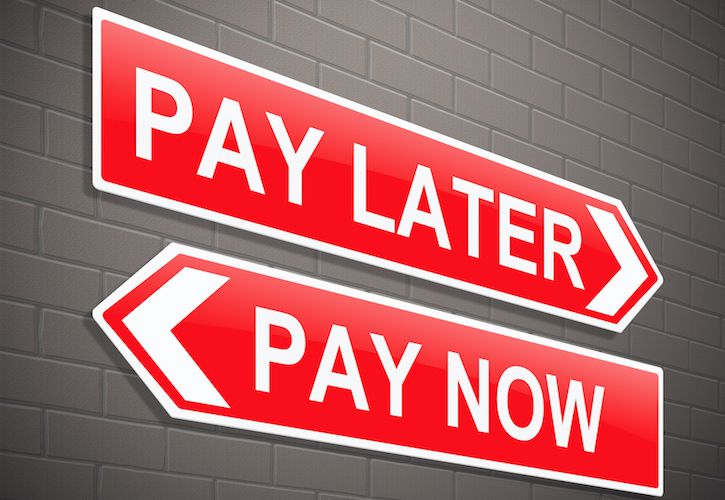 Pay now pay later