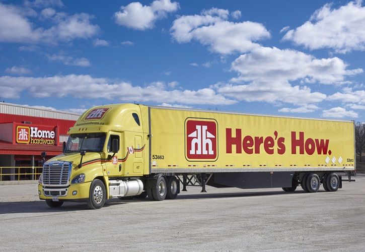 Home Hardware lorry and store 725 x 500