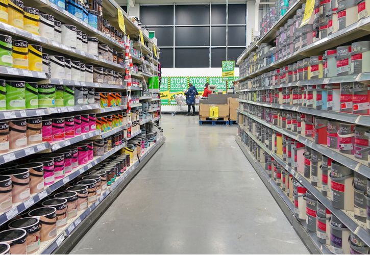 Homebase paint aisle 725 x500