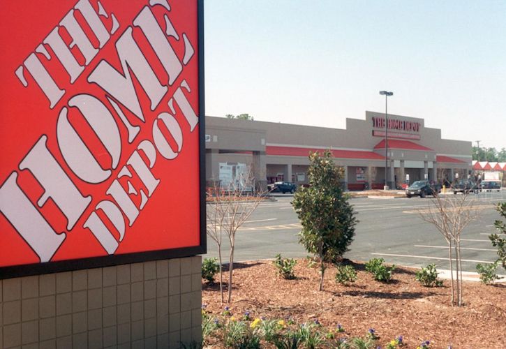 Home Depot sign and store