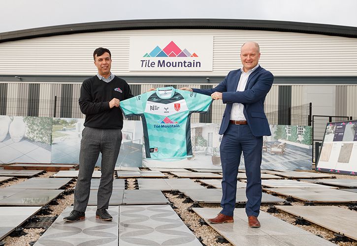 Mo Iqbal - Chairman of Tile Mountain with Paul Lakin - Chief Exec Hull Kingston Rovers RFC 725.jpg