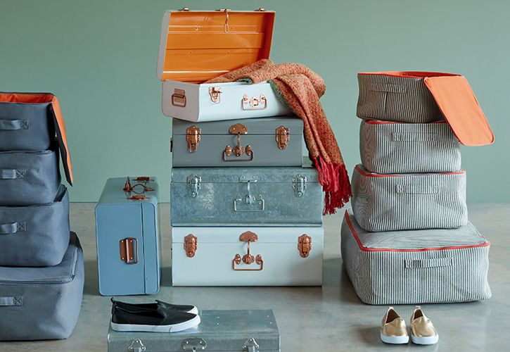 Habitat Jericho Set of 3 Storage Trunks - Stripe, £25 - Lifestyle