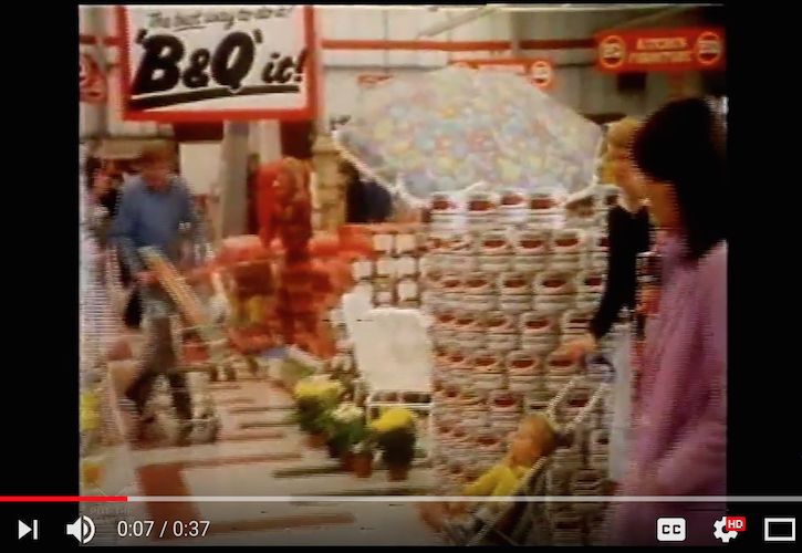 B&Q TV Advert - April 1981